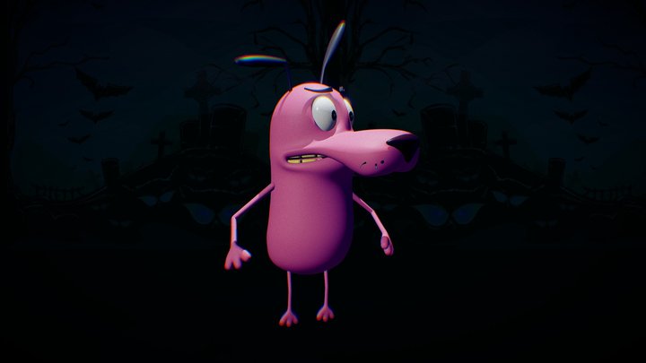 Courage The Cowardly Dog 3D Model