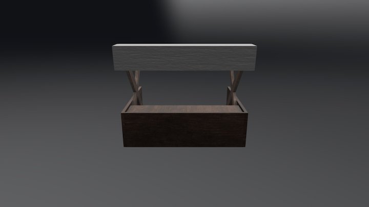 Old Markting Stand 3D Model