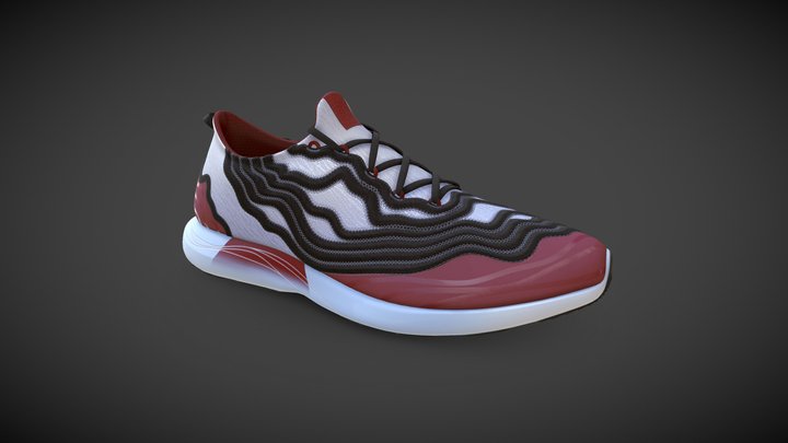 Running Shoe Concept 3D Model