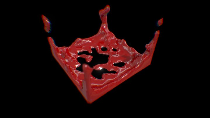 Blood Splash 3D Model