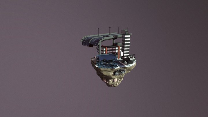 L'île flottante 3D Model