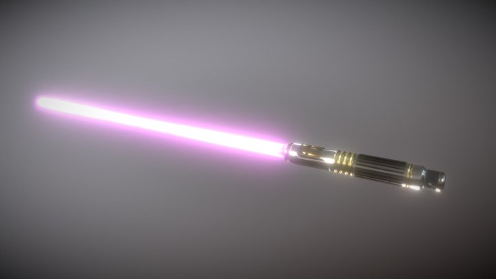 Mace Windu's Lightsaber 3D Model