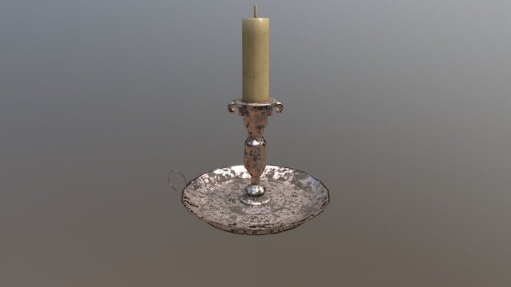 Dirty Candle 3D Model