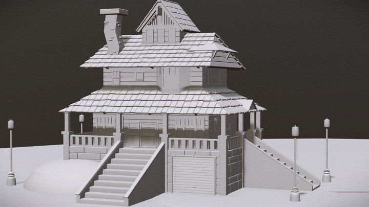 REGULAR SHOW HOUSE ✨ 3D Model