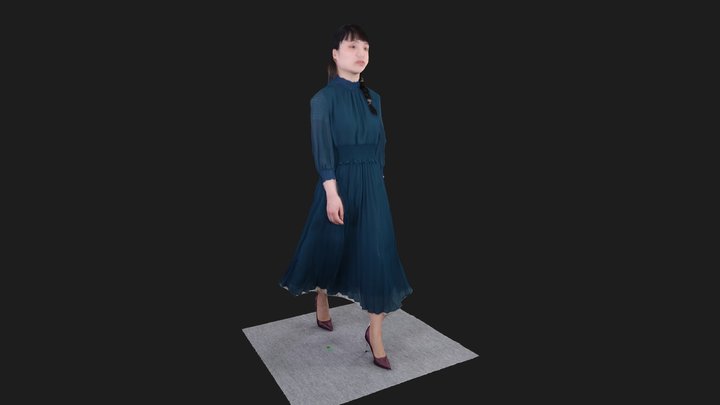 Walking girl 2 3D Model
