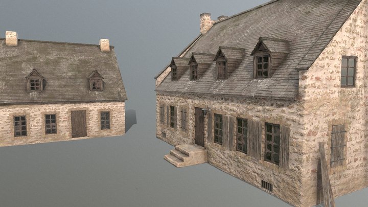 old briton/newfrance house 3D Model