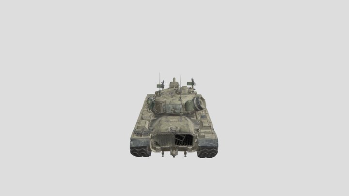 A120_M48A5 танк из игры   world of tanks 3D Model