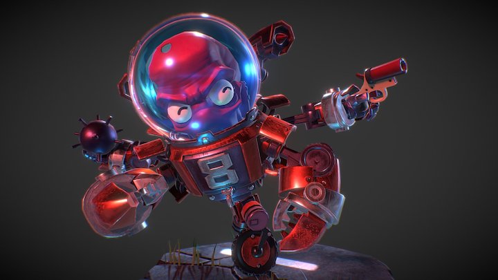 Octo Robot 3D Model