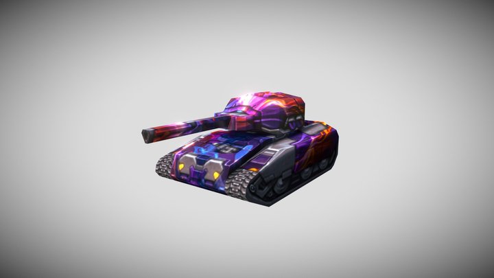 Hornet&Railgun Prime "Tanki Online" 3D Model
