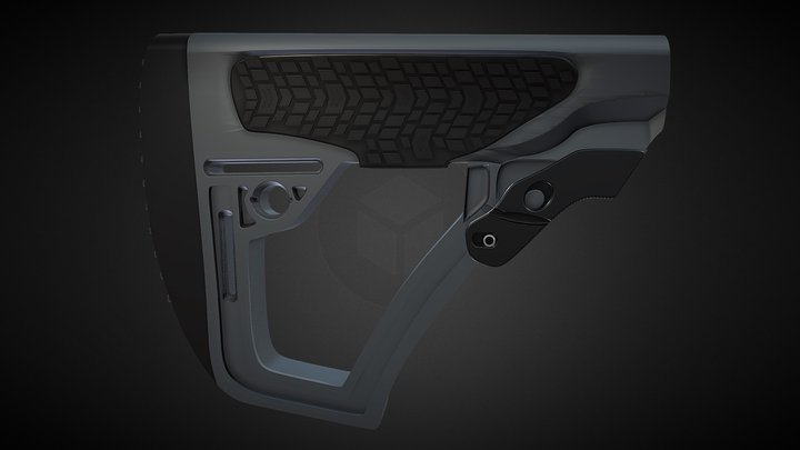 ( FREE )  DANIEL DEFENSE PISTOL BUTTSTOCK – Kostenloses 3D-Modell STL