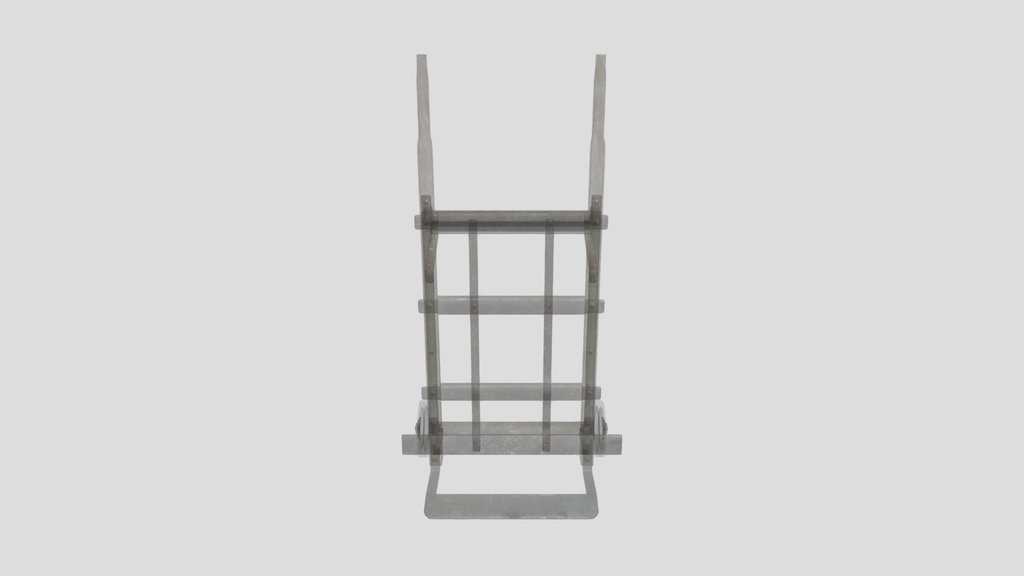 1940s Industrial Hand Truck Unpainted