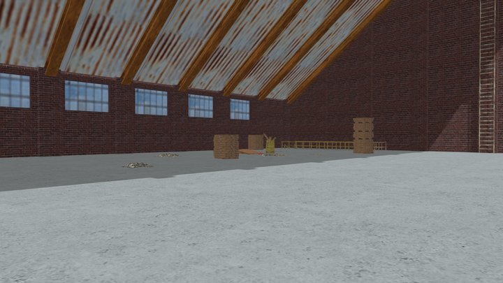 Abandend Warhouse 3D Model
