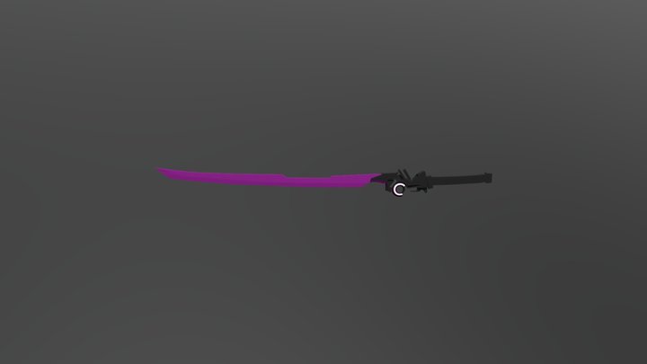 Lightsaber Inspired Cyberpunk Sword-M 3D Model