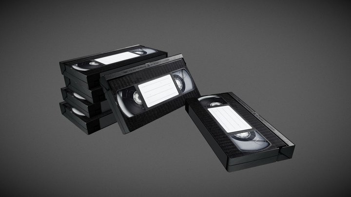 VHS Tapes 3D Model