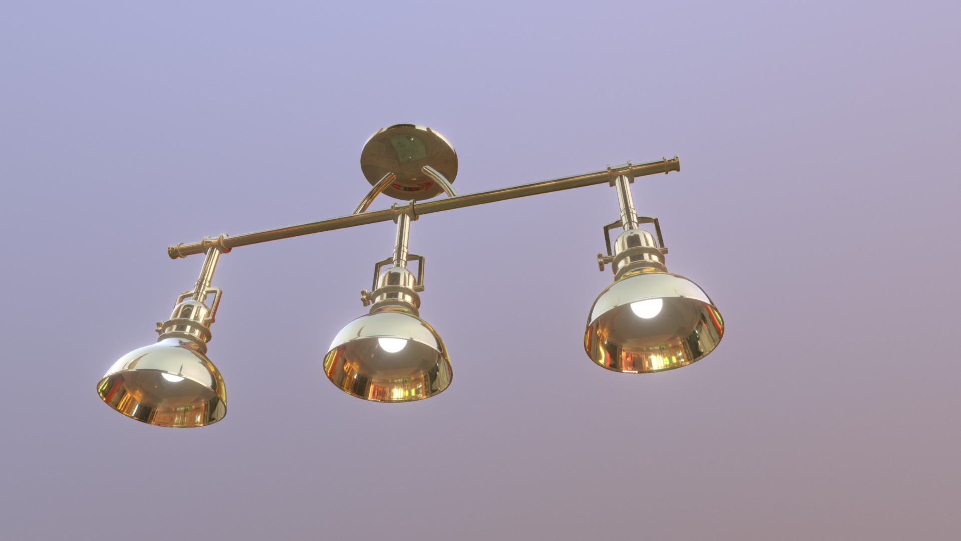 3D model Light Track - This is a 3D model of the Light Track. The 3D model is about a group of light bulbs.