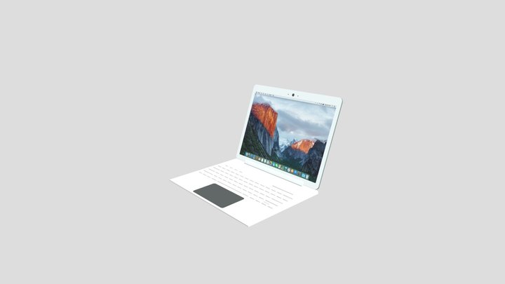 Mac Laptop 3D Model