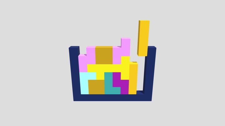 Tetris Blocks 3D Model