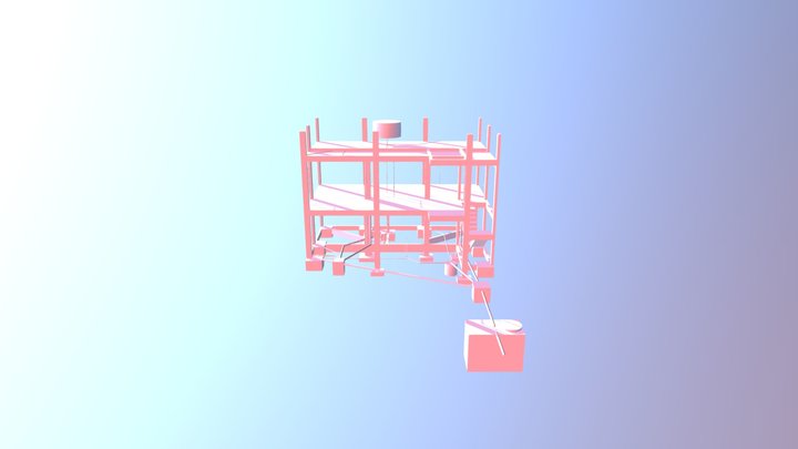 3D Hidrossanitário + Estrutura Andreia 3D Model