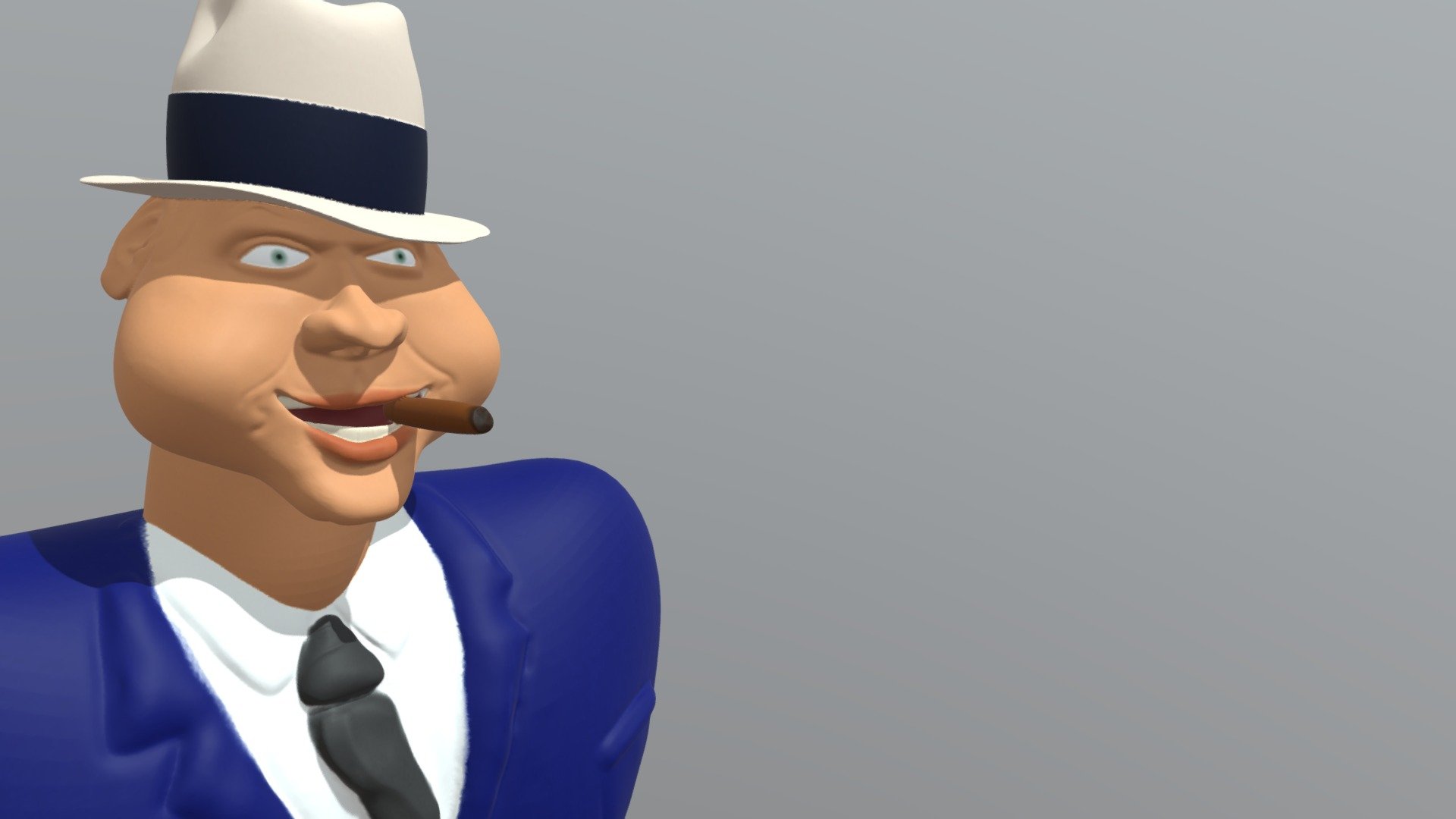 2283 - Geoffrey Flabat Carricature Al Capone