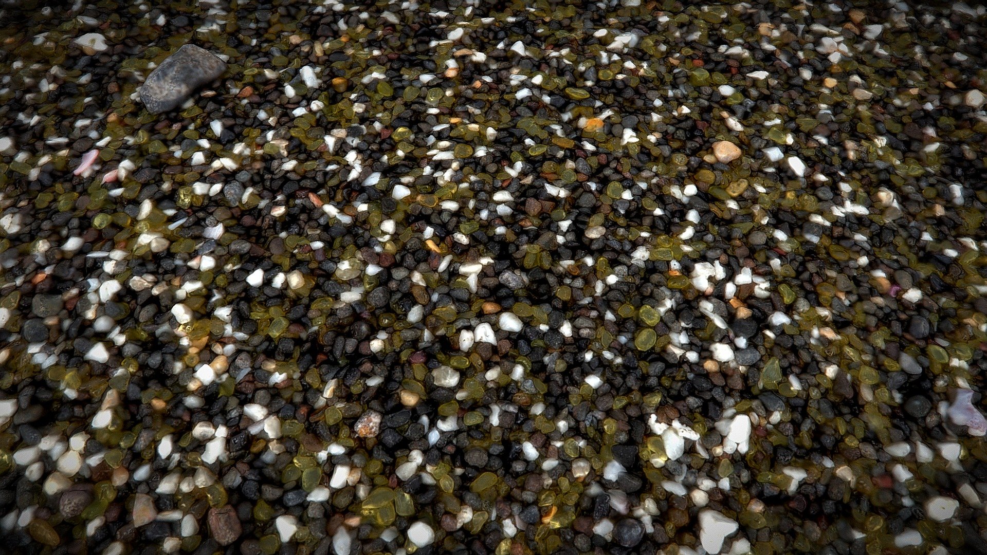 Sand with Peridot and Pyroxenes (close-up)