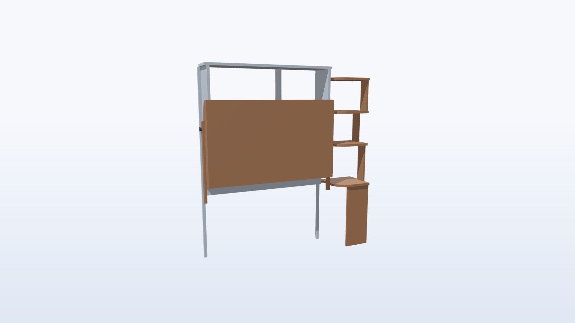 Modèle 3D - Bureau fermé sans environnement — Sketchfab embed 3D viewer