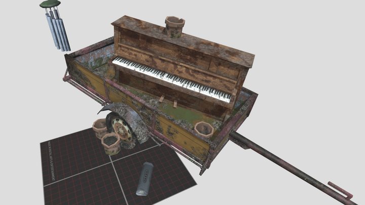DAE 5 Finished props - ECO HOUSE 3D Model