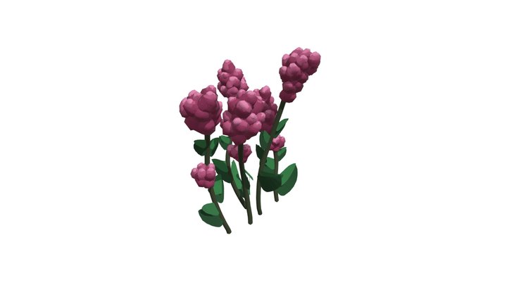 Pink Flowers – Free 3D Model STL