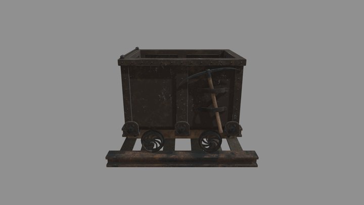 Xavier St-Jacques TP3 Chariot minier 3D Model