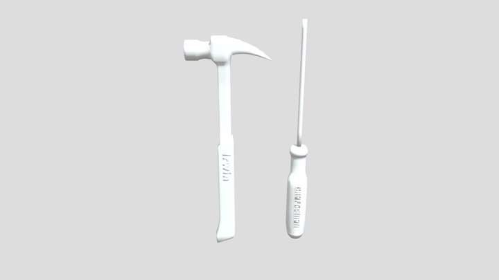 Two Hammer 3D Model