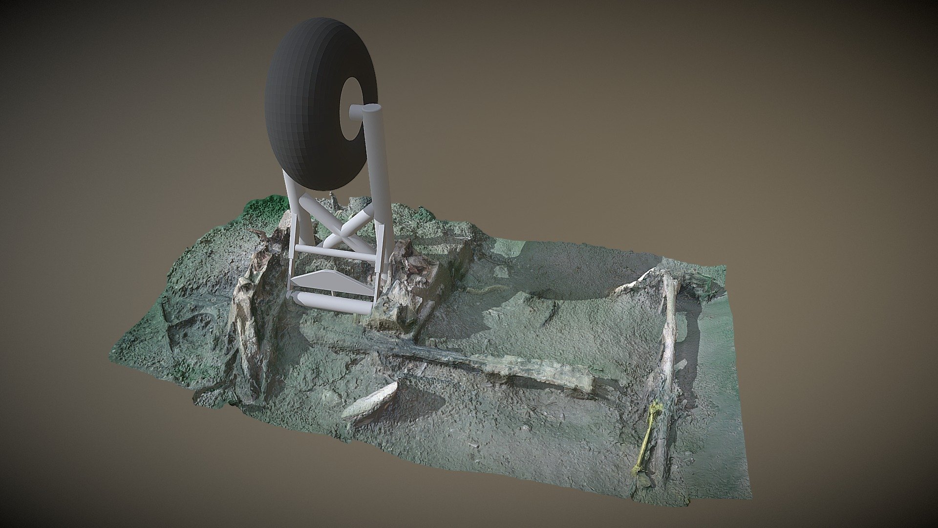CAD model of Wellington wheel suspension