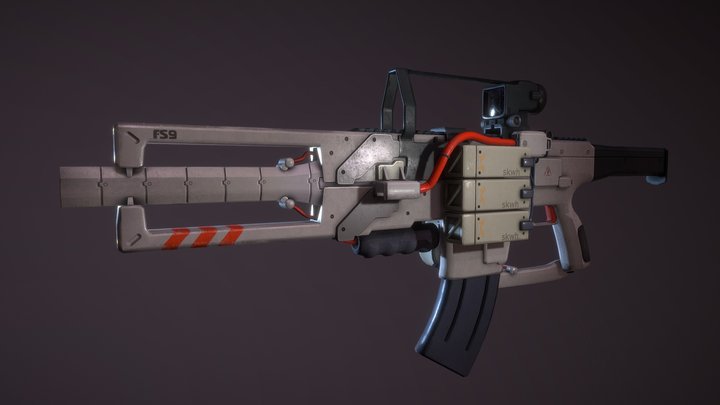Gun "FS-9 CRANIUM" 3D Model