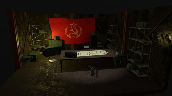 BunkerScene 3D Model