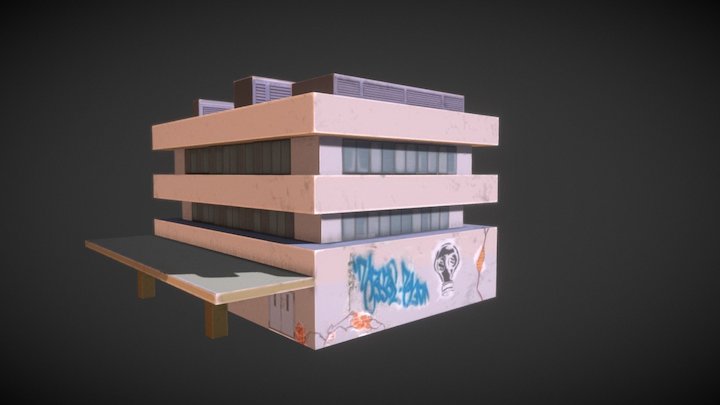 Stylized Factory Setting 3D Model
