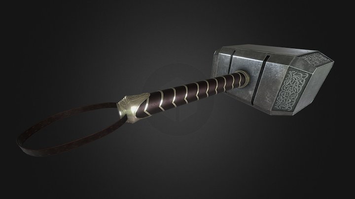 Mjolnir - Thor's Hammer 3D Model