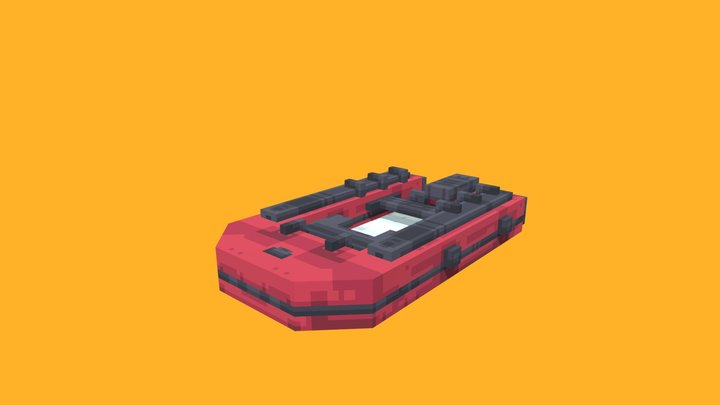 PixelMine | Zodiac Boat 3D Model
