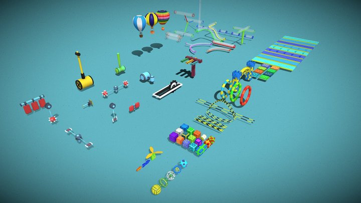 HyperCasual | Platformer Assets | GameReady 3D Model