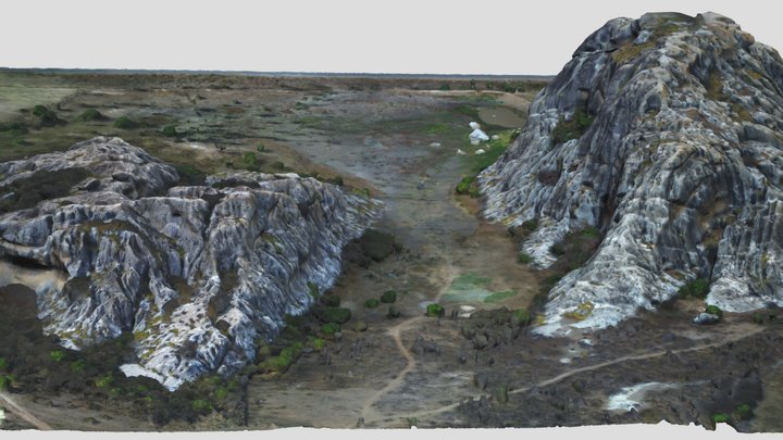 Inselberg Pedra Cadeira do Papa 3D Model