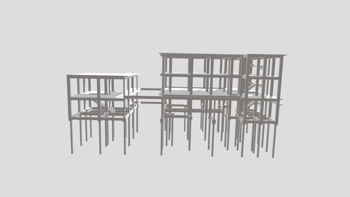 Projeto estrutural - Hotel 3D Model