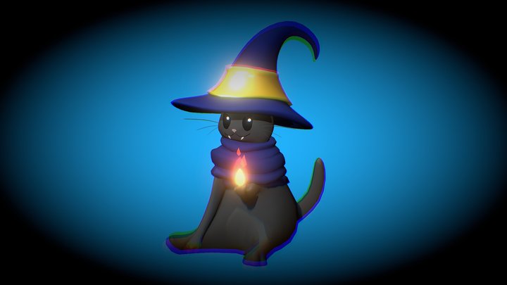 Mage Cat 3D Model
