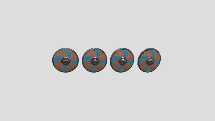Shield LOD 3D Model