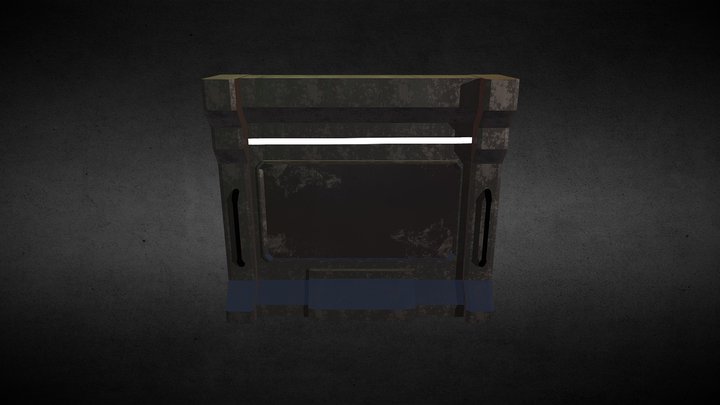Sci-Fi - Glass Wall 3D Model