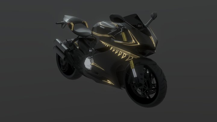 2018 Ducati Panigale 959 3D Model