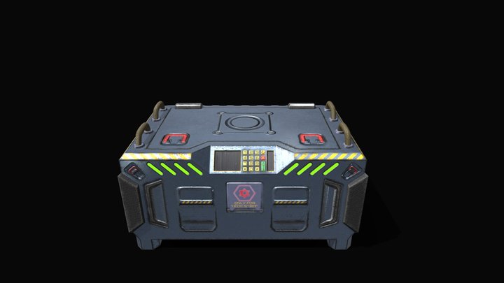 Futuristic Box 3D Model