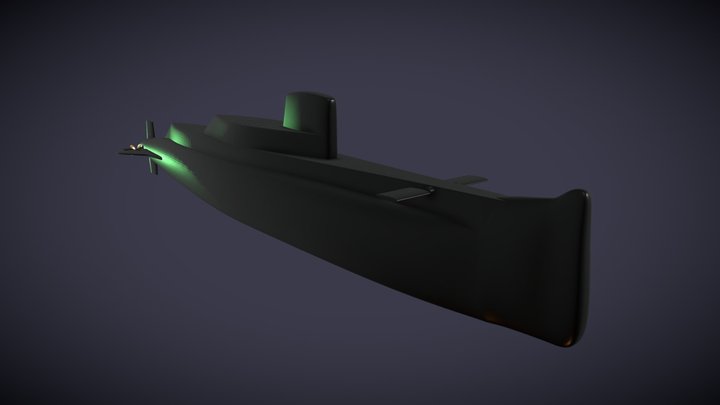 Gymnote Submarine S655 3D Model