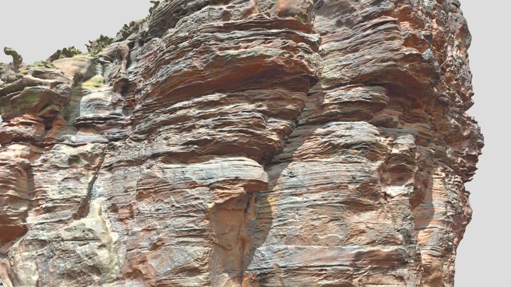 Rocks Stone Forest Cliff Big Scan 3D Model