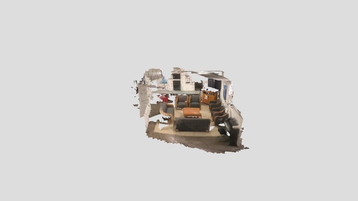 ScanNet Scene0781_00, SimpleRecon, Online Frames 3D Model