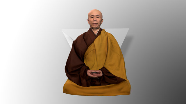 3D Scan of a Buddhist Priest 3D Model