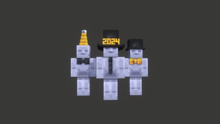 New Year cosmetics pack 3D Model