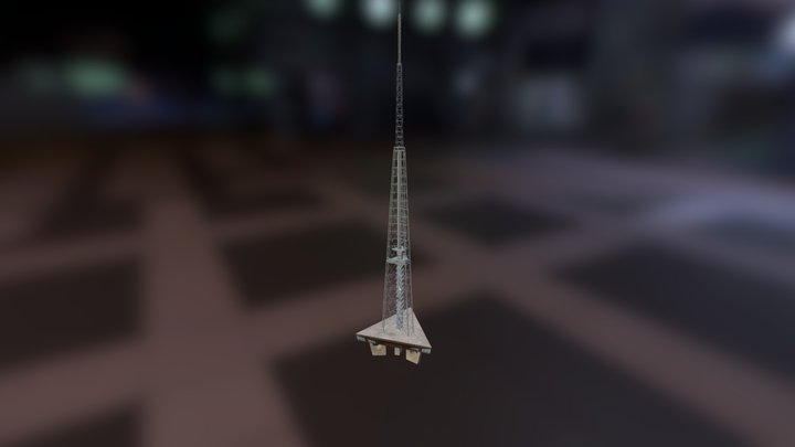 Torre de TV de Brasília 3D Model