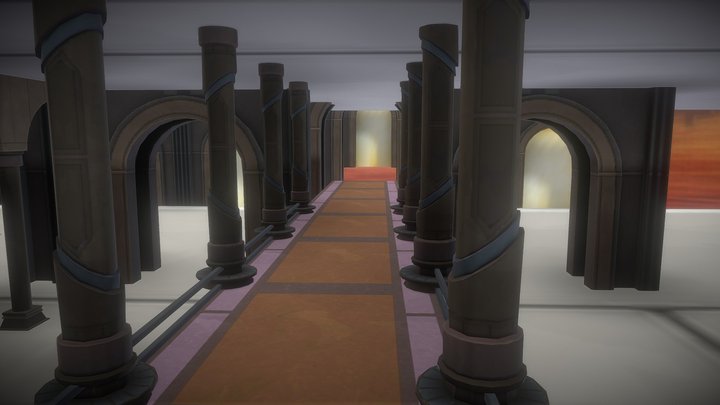 Jedi Temple Walkway 3D Model